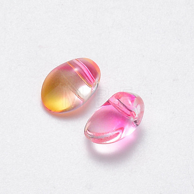 Transparent Glass Charms GLAA-R211-05-A01-1