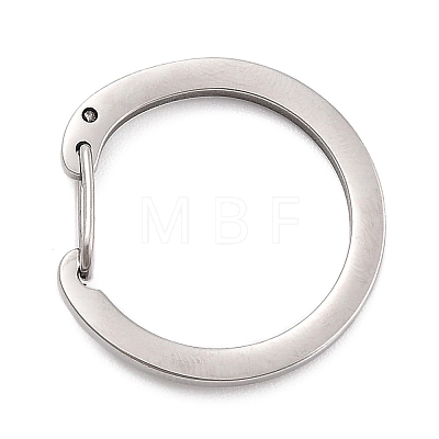 304 Stainless Steel Push Gate Snap Key Clasps STAS-B022-01P-02-1