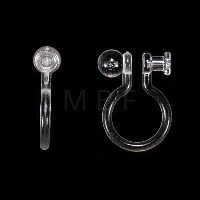 Plastic Clip-on Earring Findings X-KY-P007-H01-1