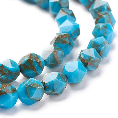 Synthetic Gold Line Turquoise Beads TURQ-F016-03B-03-1