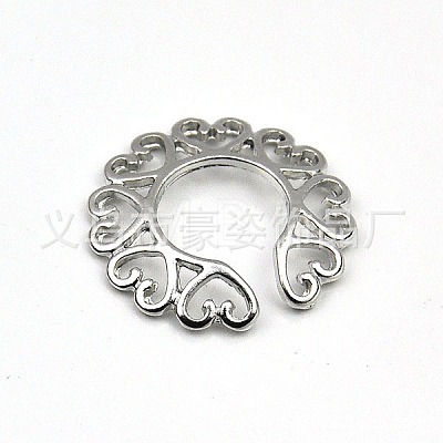 Alloy Heart Clip On Nipple Rings WG2A9F6-01-1