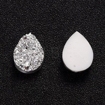Druzy Resin Cabochons CRES-S043-14x10mm-5-1