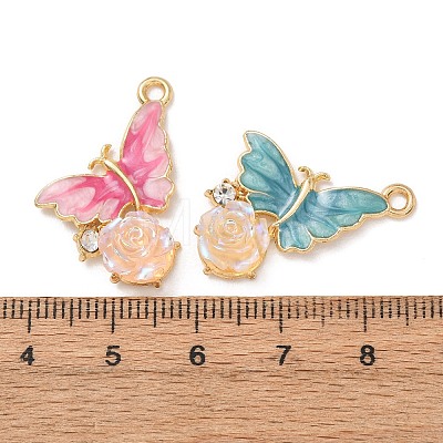 Alloy Enamel Pendants FIND-Z122-01G-1