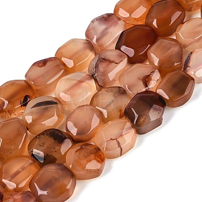 Dyed & Heated Natural Agate Beads Strands G-N359-15A-09-1