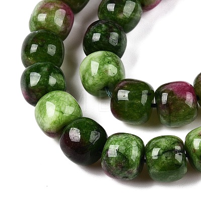 Dyed Natural White Jade Beads Strands G-T138-D22-1