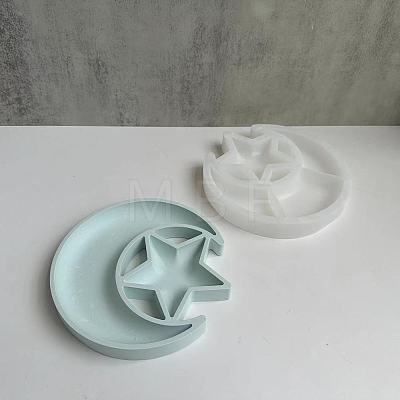 Food Grade Silicone Moon with Star Storage Tray Mold PW-WG91862-01-1