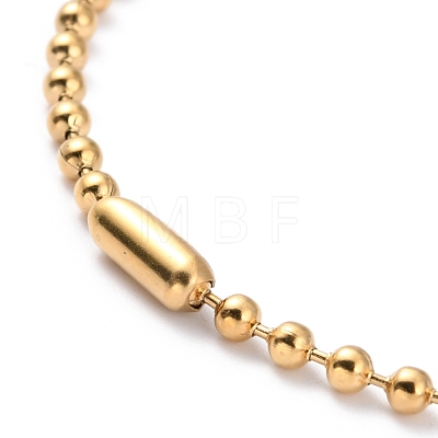 304 Stainless Steel Ball Chain Necklaces NJEW-I245-04B-G-1