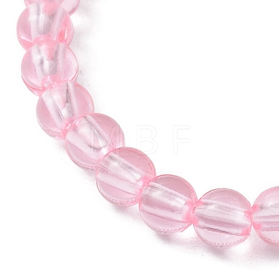 Transparent Plastic Beaded Stretch Bracelets for Children BJEW-JB11507-01-1