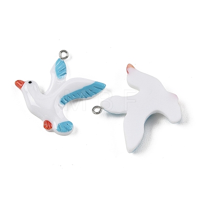 Opaque Resin Pendants RESI-G129-07-1