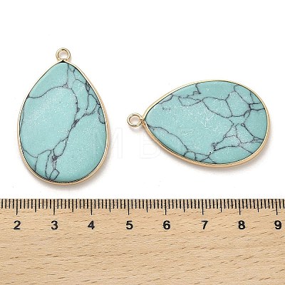 Dyed Synthetic Turquoise Pendants G-G054-01G-1