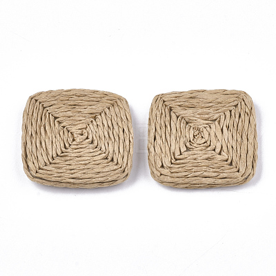 Handmade Woven Beads WOVE-T006-135B-1