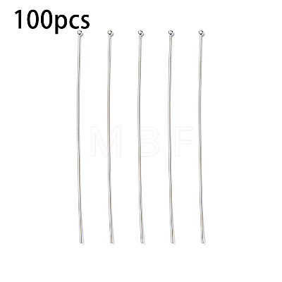 100Pcs Brass Ball Head Pins KK-YW0002-42S-1