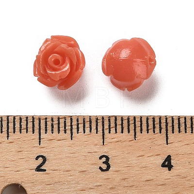 Synthetic Coral Carved Beads CORA-H003-01B-25-1