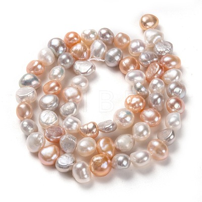 Natural Cultured Freshwater Pearl Beads Strands PEAR-L033-45D-1
