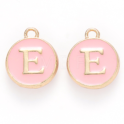 Golden Plated Alloy Enamel Charms LS-ENAM-S118-07E-1