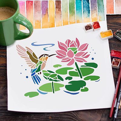 Plastic Reusable Drawing Painting Stencils Templates DIY-WH0202-293-1