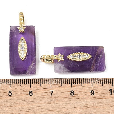 Natural Amethyst Faceted Pendants GG-CBA4154-06G-05-1