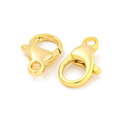 Brass Lobster Claw Clasps KK-K382-03B-G-1