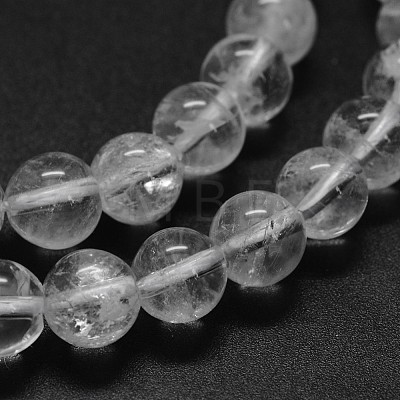 Natural Quartz Crystal Beads Strands G-F570-01-6mm-1