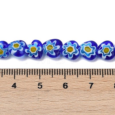 Handmade Millefiori Lampwork Beads Strands LAMP-G166-15E-1