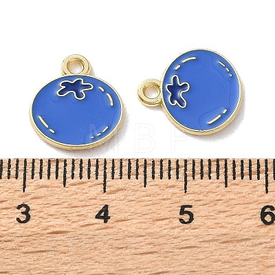 Fruit Alloy Enamel Charms PALLOY-S058-01LG-20-1