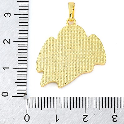 Halloween Theme Brass Enamel Pendants KK-S401-04G-A-1