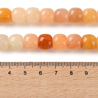 Natural Golden Silk Jade Beads Strands G-C284-A01-01-1