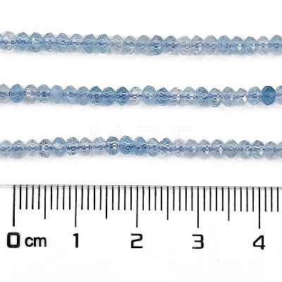Natural Aquamarine Beads Strands X-G-L587-B02-01-1