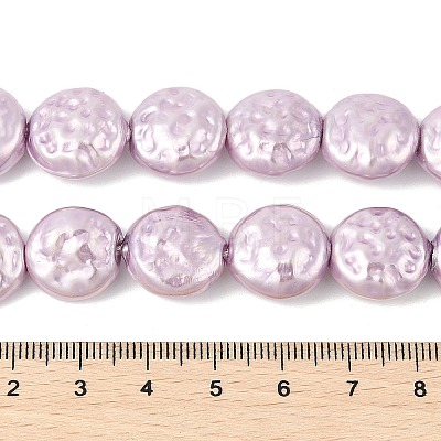 Electroplated Shell Pearl Beads Strands BSHE-Z007-02C-1