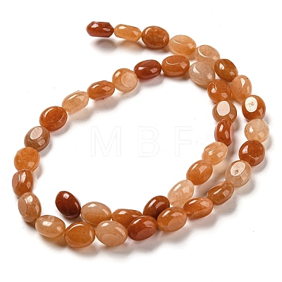 Natural Red Aventurine Beads Strands G-M420-D06-01-1