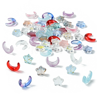 54Pcs Handmade Lampwork Beads and Glass Bead Sets LAMP-FS0001-14-1
