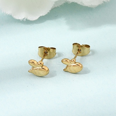 304 Stainless Steel Stud Earrings SA-CBABF3F-14G-02-1