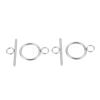 304 Stainless Steel Toggle Clasps STAS-F251-01P-1