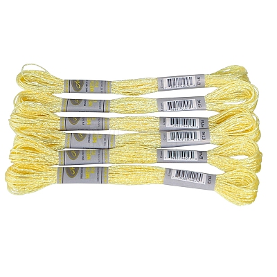 6Skeins Polyester Metallic Embroidery Threads PW-WGA13F3-03-1