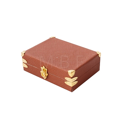 Wood with Imitation Leather Mini Suitcase Model PW-WGF5BBE-02-1