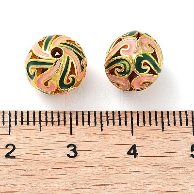 Alloy Enamel Beads ENAM-B001-03B-1