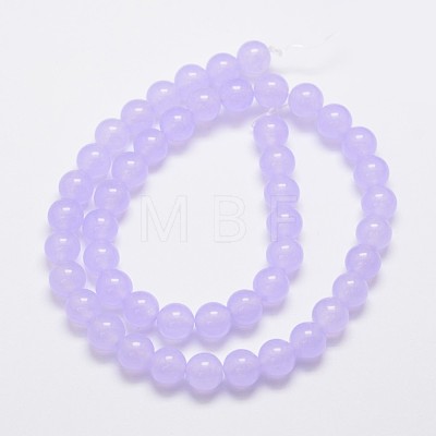 Natural & Dyed Malaysia Jade Bead Strands G-A146-8mm-A18-1