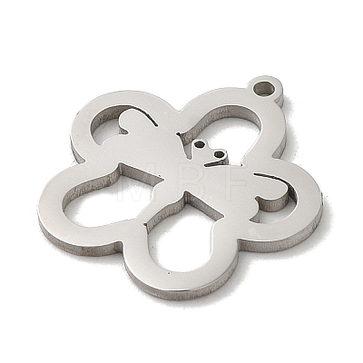 Non-Tarnish 201 Stainless Steel Pendants STAS-E206-05P-02-1