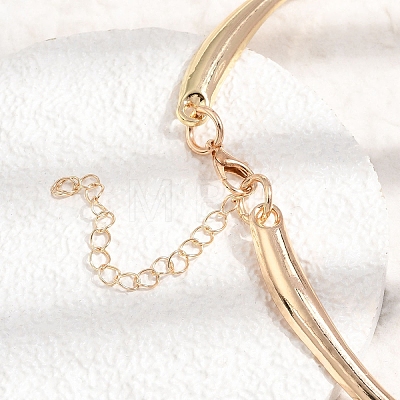 Alloy Flow Water Choker Necklaces for Women AL-CBA9074-01G-1