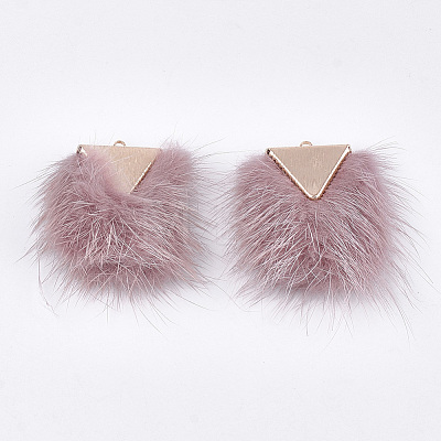 Faux Mink Fur Tassel Pendant Decorations FIND-S302-05H-1