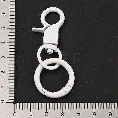 Spray Painted Alloy Split Key Rings FIND-B044-01B-1