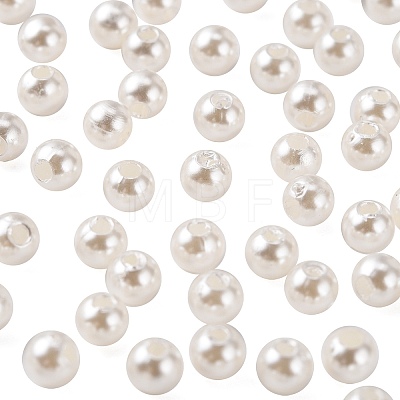 Imitation Pearl Acrylic Beads PL608-1-1