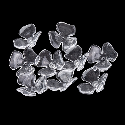 Transparent Acrylic Bead Caps TACR-G050-05-1