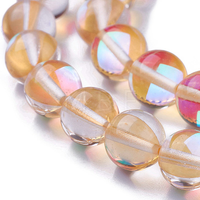 Synthetic Moonstone Beads Strands G-F143-8mm-15-1