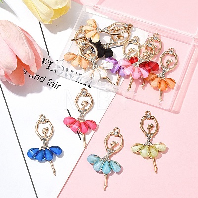 12Pcs 12 Colors Alloy Big Pendants FIND-FS0003-43-1