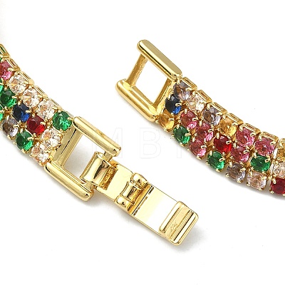 Cubic Zirconia Tennis Bracelets for Women Girl Gift BJEW-F450-04G-1