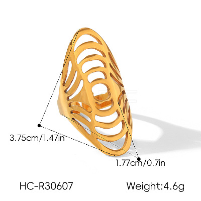 304 Stainless Steel Cuff Open Rings WGB7CC1-02-1