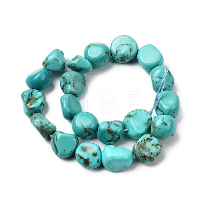 Dyed & Heated Natural Howlite Beads Strands G-B161-B06-1