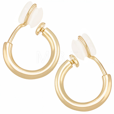 8Pcs Brass Clip-on Earrings for Women Men KK-SC0008-15A-1