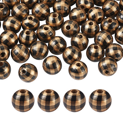 Natural Wooden Beads WOOD-TAC0010-05I-1